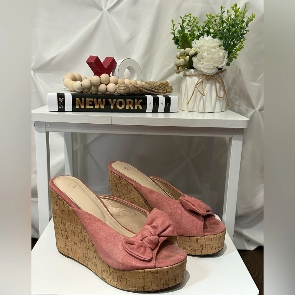 SHEIN Wedge Cork Heeled Shoe ❤️❤️ - Picture 3 of 6